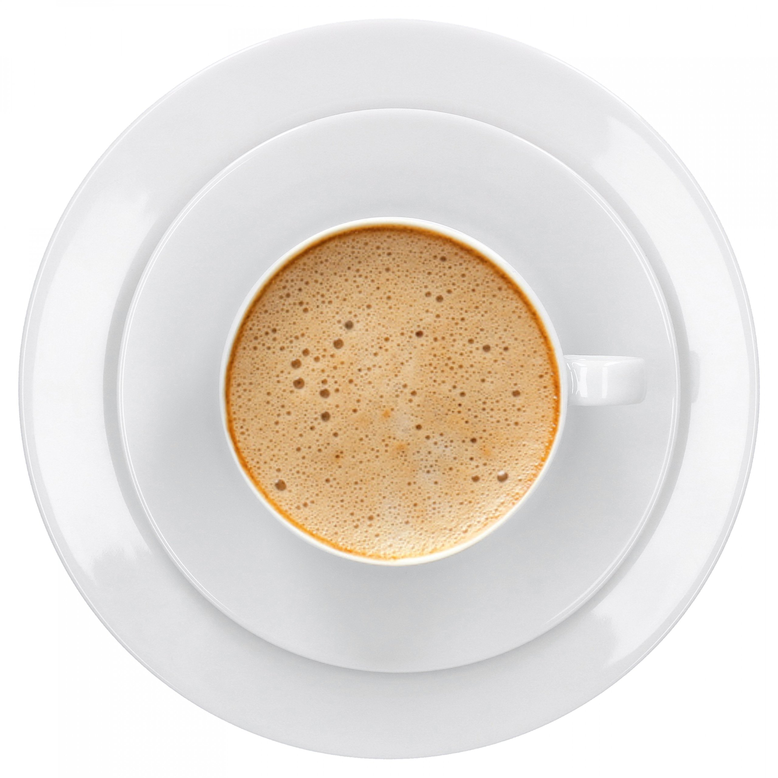Van Well Geschirrset Kaffeeservice für 6 Personen Porzellan Spülmaschinenfest Mikrowellengeeignet