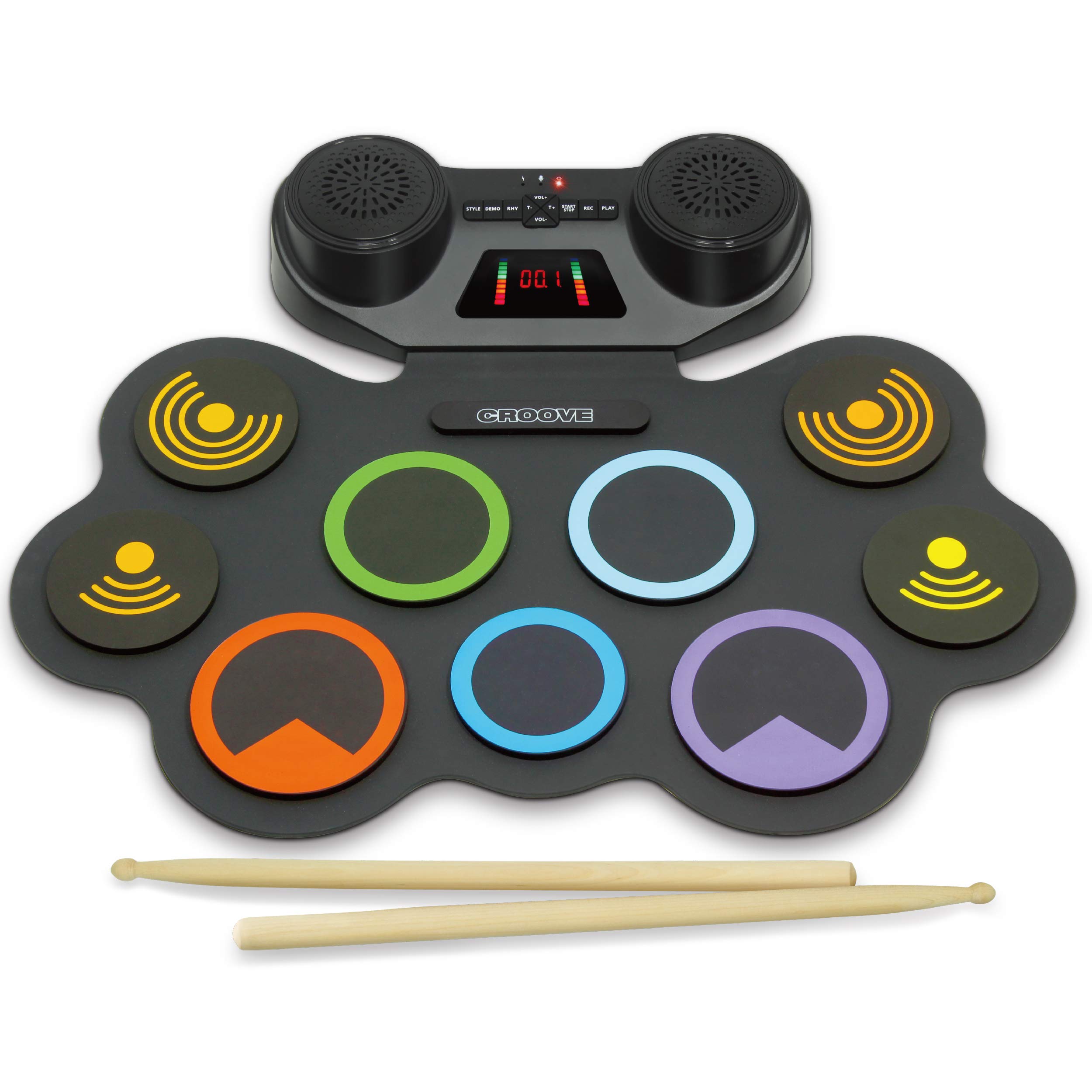 Buy Electronic Drum Set For Kids, 9 Drum Pads & 2 Pedals In Kit