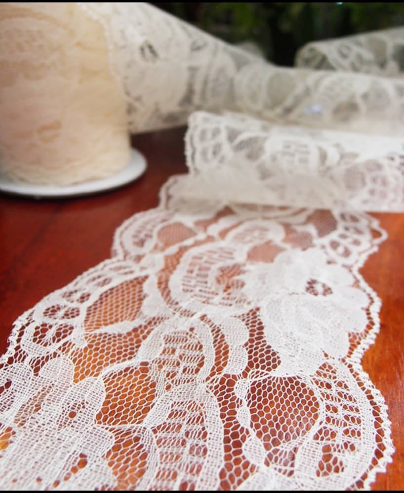 Amazon.com: Lace Ribbon in Ivory - 4