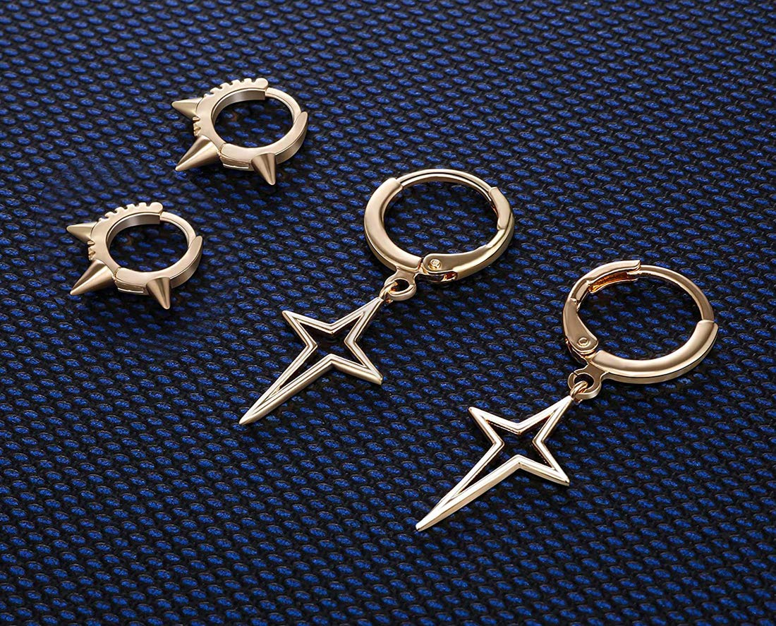 Pearl & AD Leaf Earrings Set, 12 Pairs (JG-PC-EGR-8644)