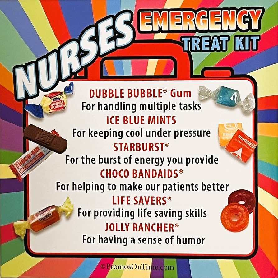 Amazon.com : Nurses Emergency Treat Kits (100 pack) Fun Staff Survival Kits for National Nurses Week Gifts : Grocery & Gourmet Food amazon-com-nurses-emergency-treat-kits-100-pack-fun-staff-survival-kits-for-national-nurses-week-gifts-grocery-gourmet-food