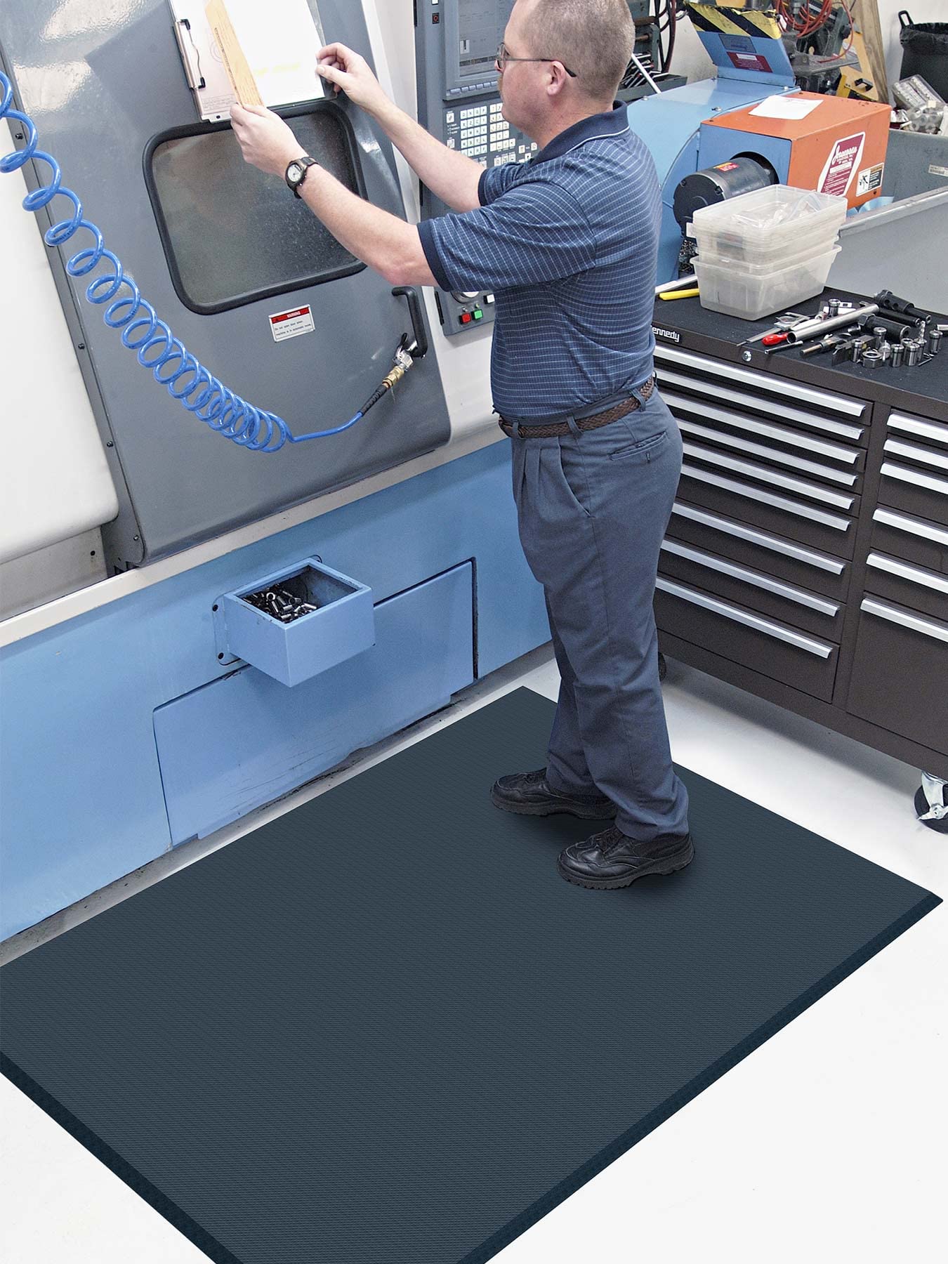 Primaflor Arbeitsplatzmatte - Hochwertige Anti-Ermüdungsmatte - Ergonomisch - rutschfest - Höchster Komfort - Comfort - 90 x 150 cm