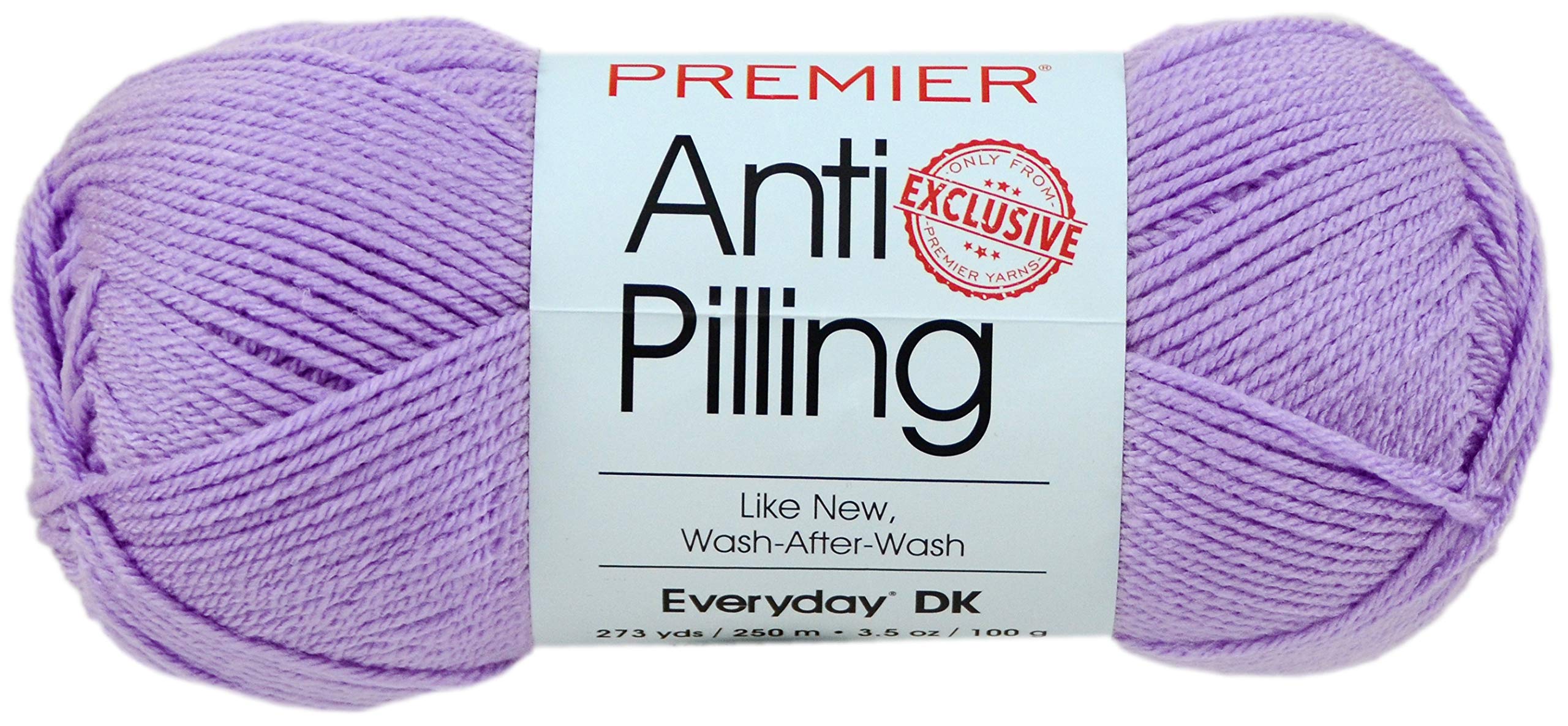 Hilo para cada día DK anti-pelusa para tejer colchas violetas