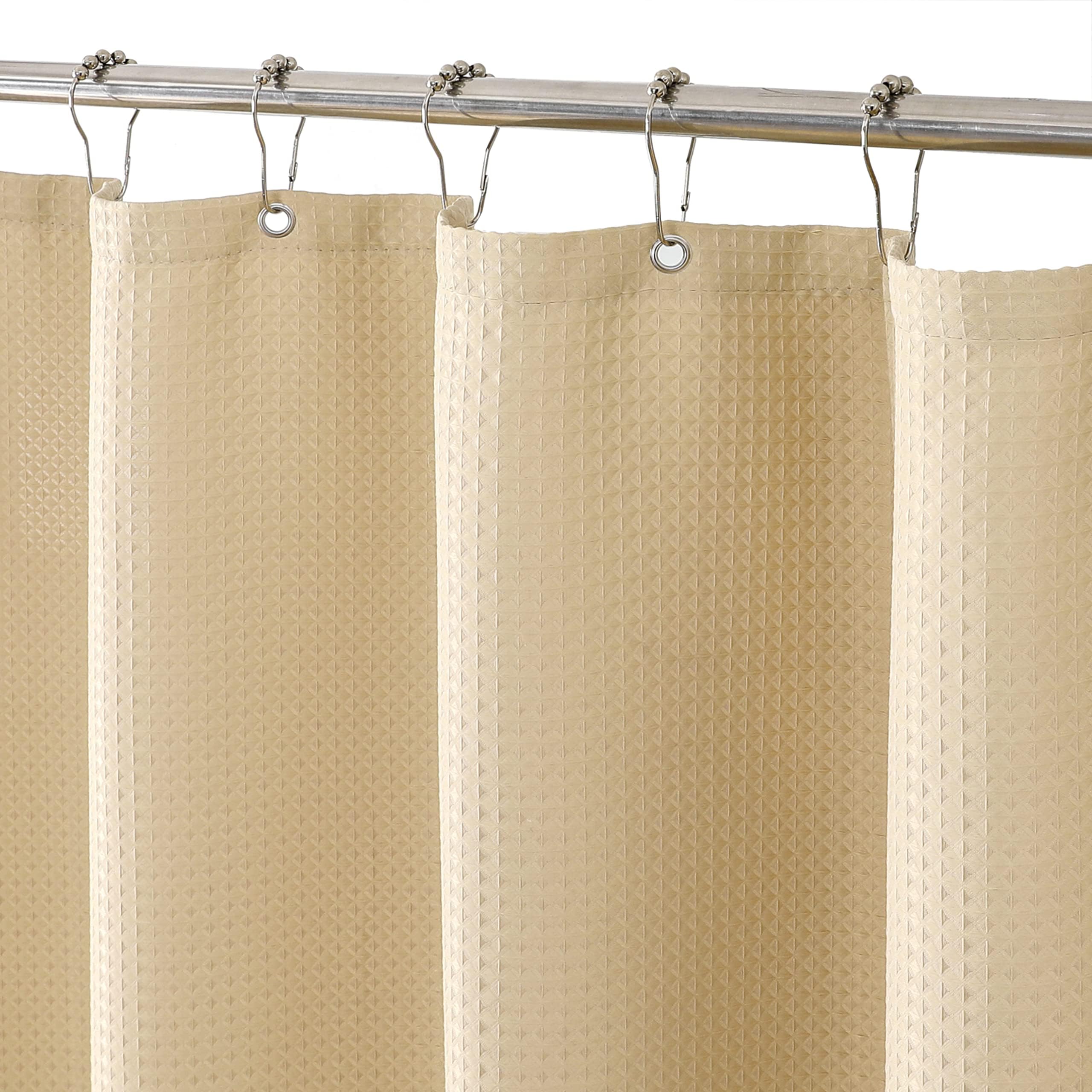 Rideau de douche imperméable et durable en tissu épais MISS SELECTEX lin