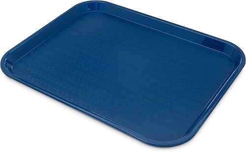 Miniatura 5 de Carlisle FoodService Products Bandeja de plástico para café de comida rápida, 14 x 18 pulgadas, bandeja de comida rápida de plástico negro y café,