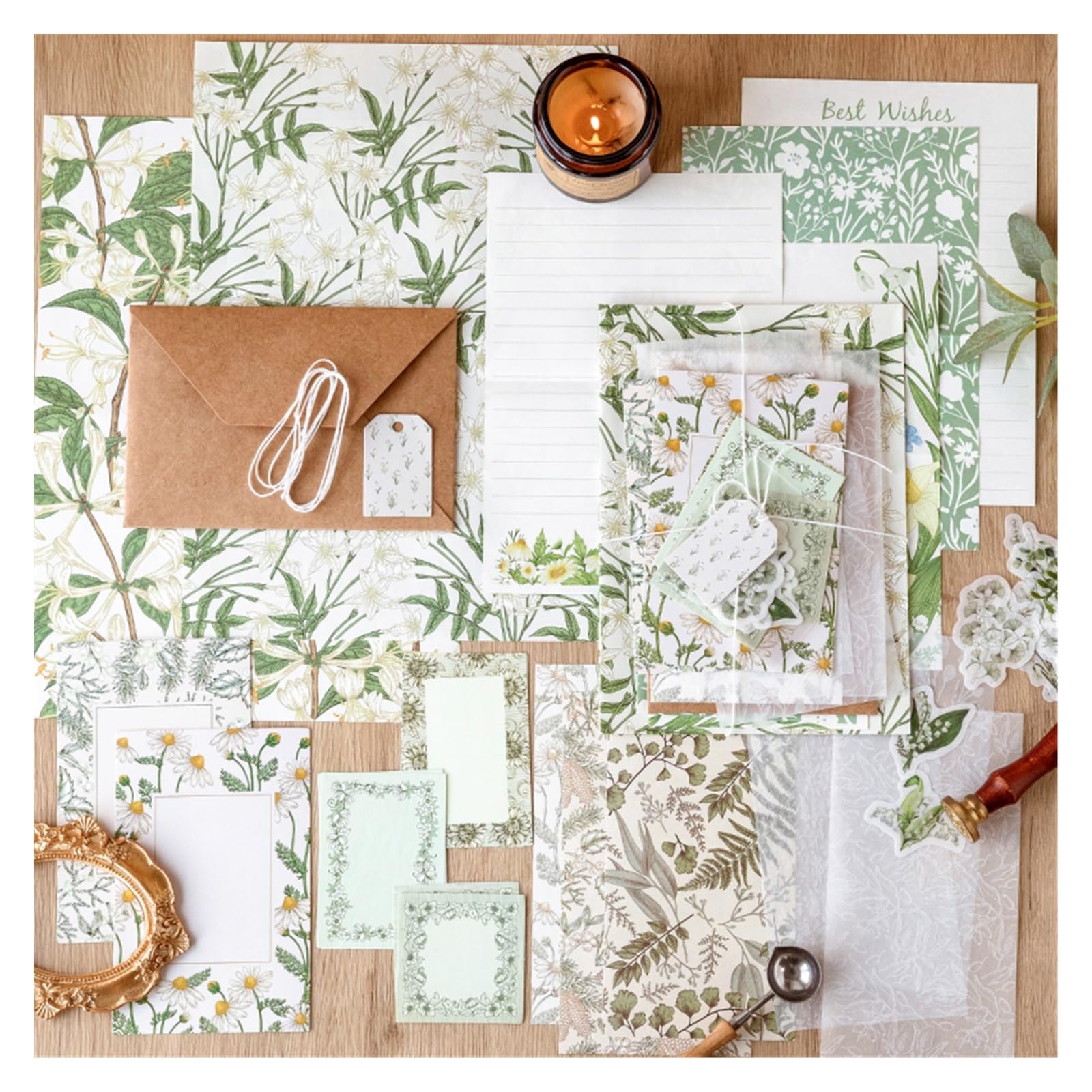 200 Etichette Per Bomboniere In Carta Kraft - Con Scritta 'Handmade With Love', Spago Incluso, 5x2 Cm - Foto 8