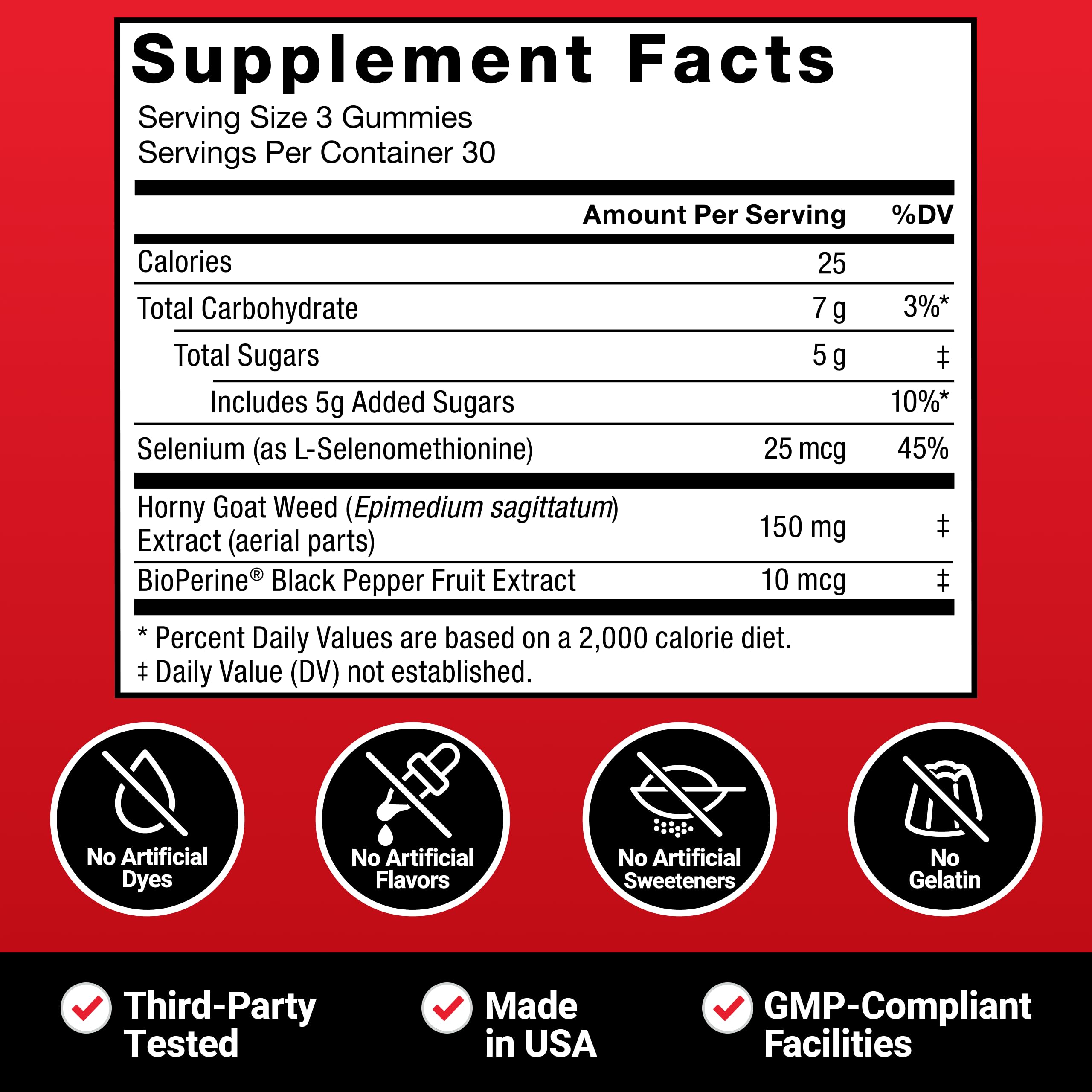 Force Factor Horny Goat Weed Gummies for Men — Amazon image 6