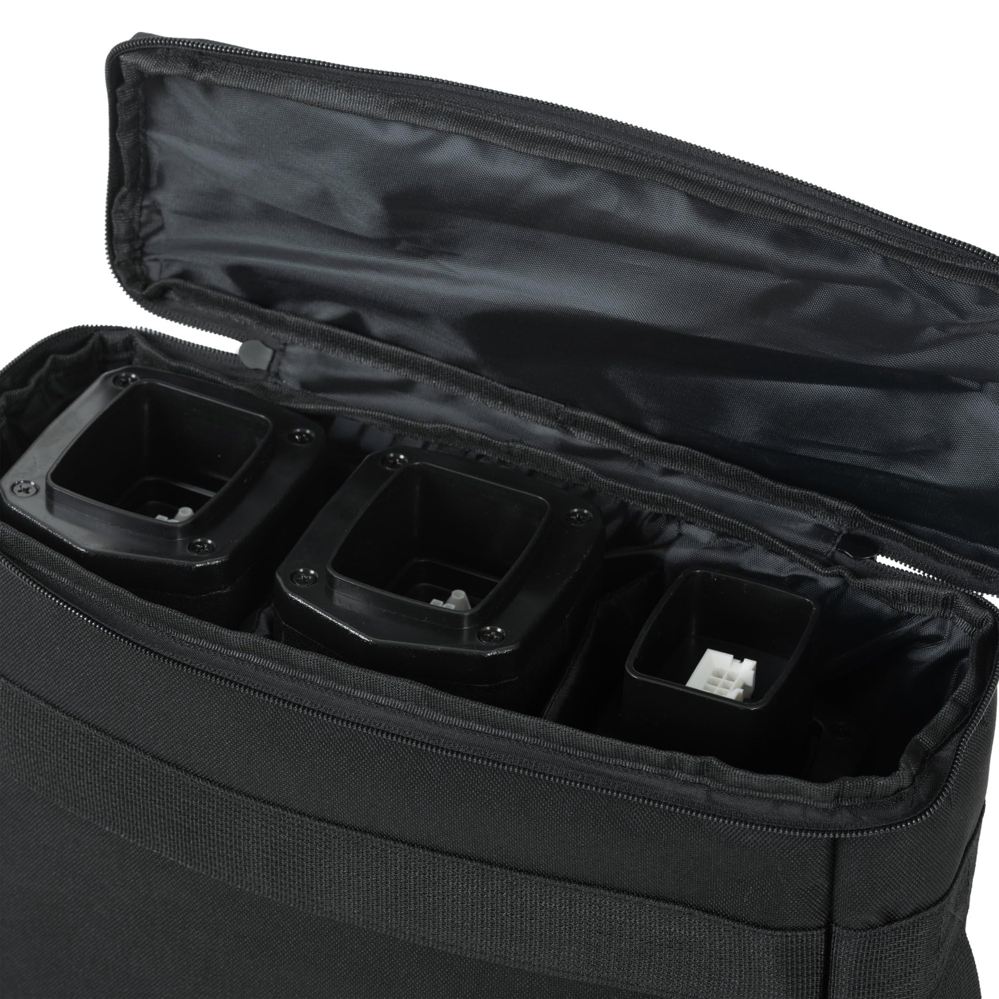 McGrey E-208 Bag Set, Housse pour subwoofer, en Nylon Robuste | Sac rembourré pour colonnes avec 3 compartiments séparés, Couleur: Noir, Matériau: Nylon robuste pour une utilisation durable