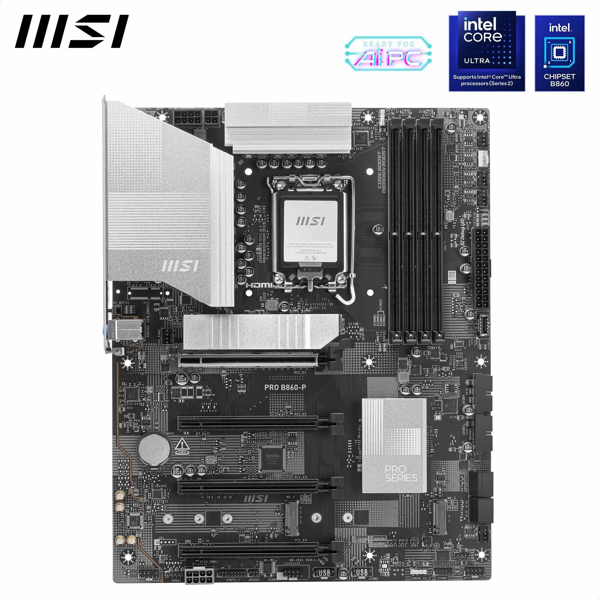 Amazon.com: MSI PRO B860-P Motherboard, ATX - Supports Intel Core