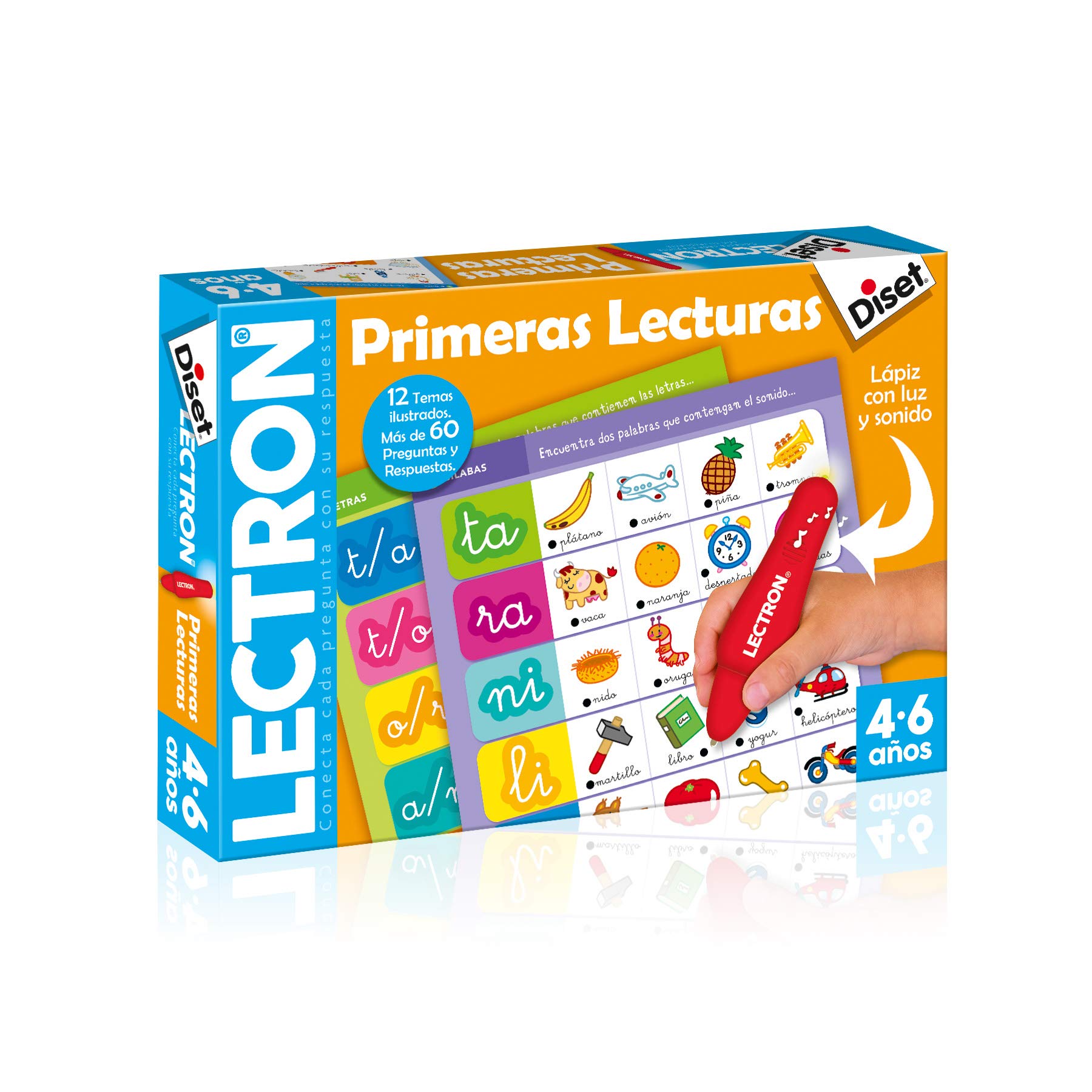 Diset - Lectron primeras lecturas, Juego educativo de asociar preguntas y respuestas a partir de 4 años