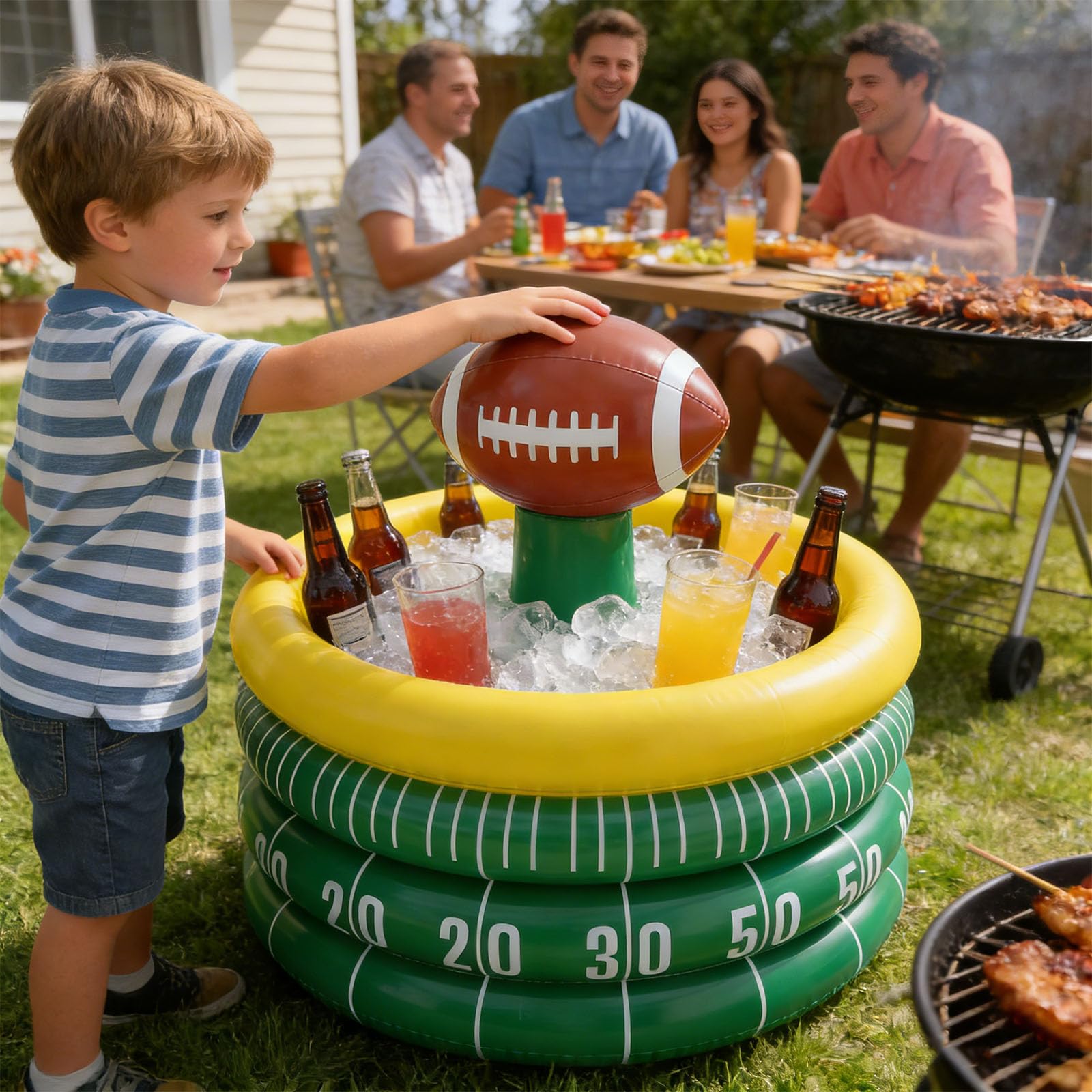 Kangql Pvc Football Molded Air Filled Refrigerator For Pool Parties Backpacking And Social Incidents Party Refrigerator on Fridge.com - View 3