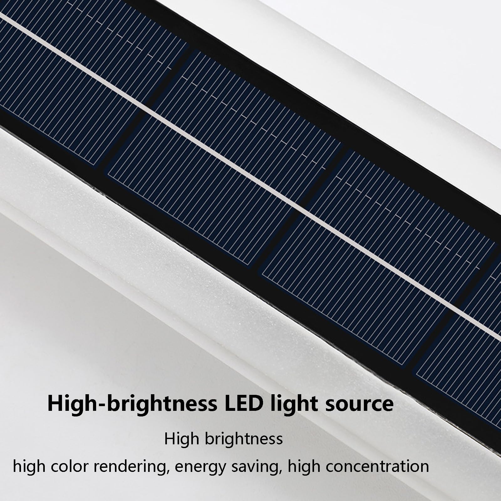 wasserdichte Solar-Wandleuchte IP65 – Kabellose LED-Außenwandlampe für Garten, Terrasse und Weg – 60 cm neutrale Leuchte für Villa- und Terrassendekor