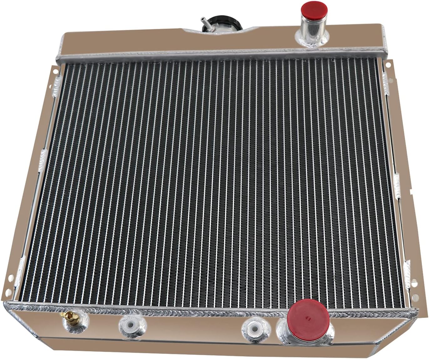 ECMRAD 4 Row Radiator For 1963-1969 Ford Fairlane/66-70 Mustang/Mercury Cougar 20"W