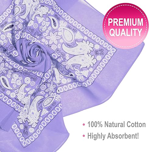 Miniatura 3 de BASICO Paquete de 6 bandanas para hombres y mujeres I Bandana Diademas Pañuelos