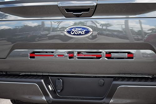 Eurosport Daytona compatible con Ford F150 2018-2020, letras para parachoques trasero (línea roja)