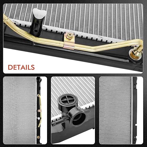 Miniatura 5 de Radiador de aluminio para automóvil, radiadores de rendimiento de motor de repuesto automotriz, radiador de transmisión para Accord 2.4L GAS