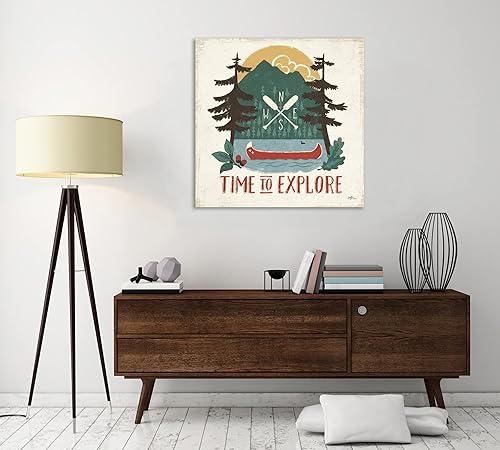 Miniatura 6 de Jaxson Rea Janelle Penner - Lienzo envuelto en galería vintage de Lake VI sin líneas, 18 x 18 pulgadas