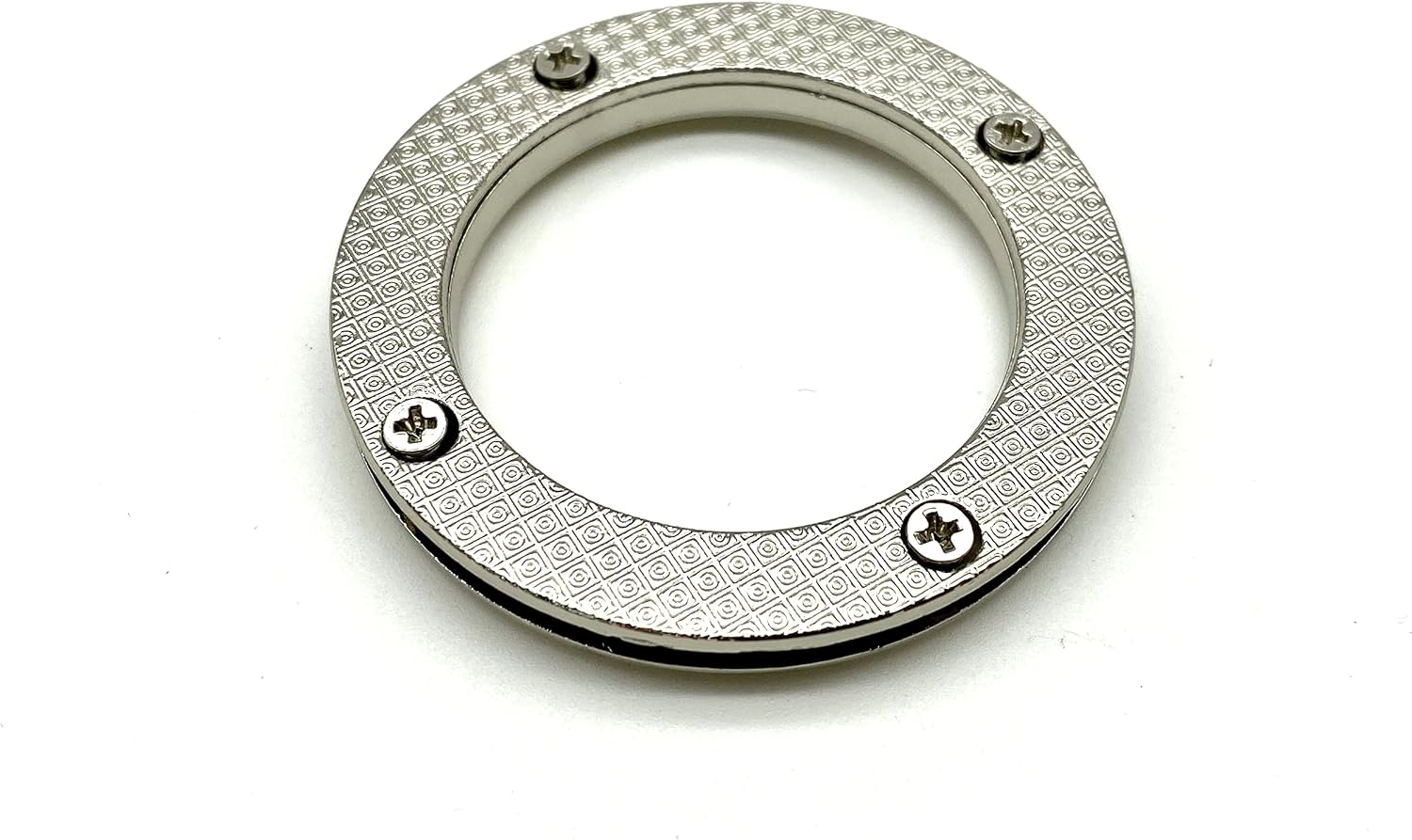3dancraftit Zinc Alloying Round Screw in Eyelet Grommet O Rings Purse Loop Handle Connectors Easy Installation Inner Diameter 1 1/2 Inch / 38mm Nickel D81