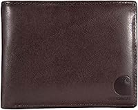 Carhartt Men's Oil Tan Leather Front Pocket Bifold Wallet - RFID Blocking, Durable Full-Grain Leather, Slim Everyday Carry