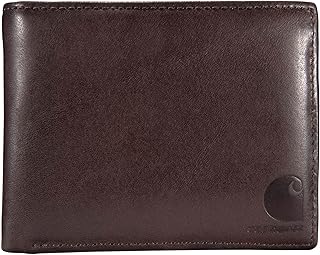 Carhartt Men’s Oil Tan Leather Wallet, Front Pocket, Paccasse & Trifold Designs, Long-Lasting Construction, Gifts for Men