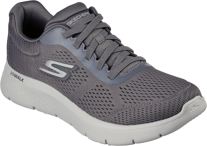 Men's Go Walk Flex Remark Sneaker | Air-Cooled Goga Mat Insole, Ultra Go Cushioning, Flex Pillars, Bungee Laces, Machine Washable