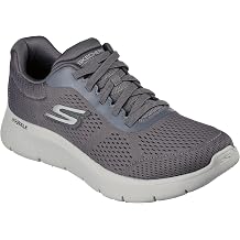 Skechers Mens Go Walk Flex Remark Sneaker | Air-Cooled Goga Mat Insole, Ultra Go Cushioning, Flex Pillars, Bungee Laces, Machine Washable