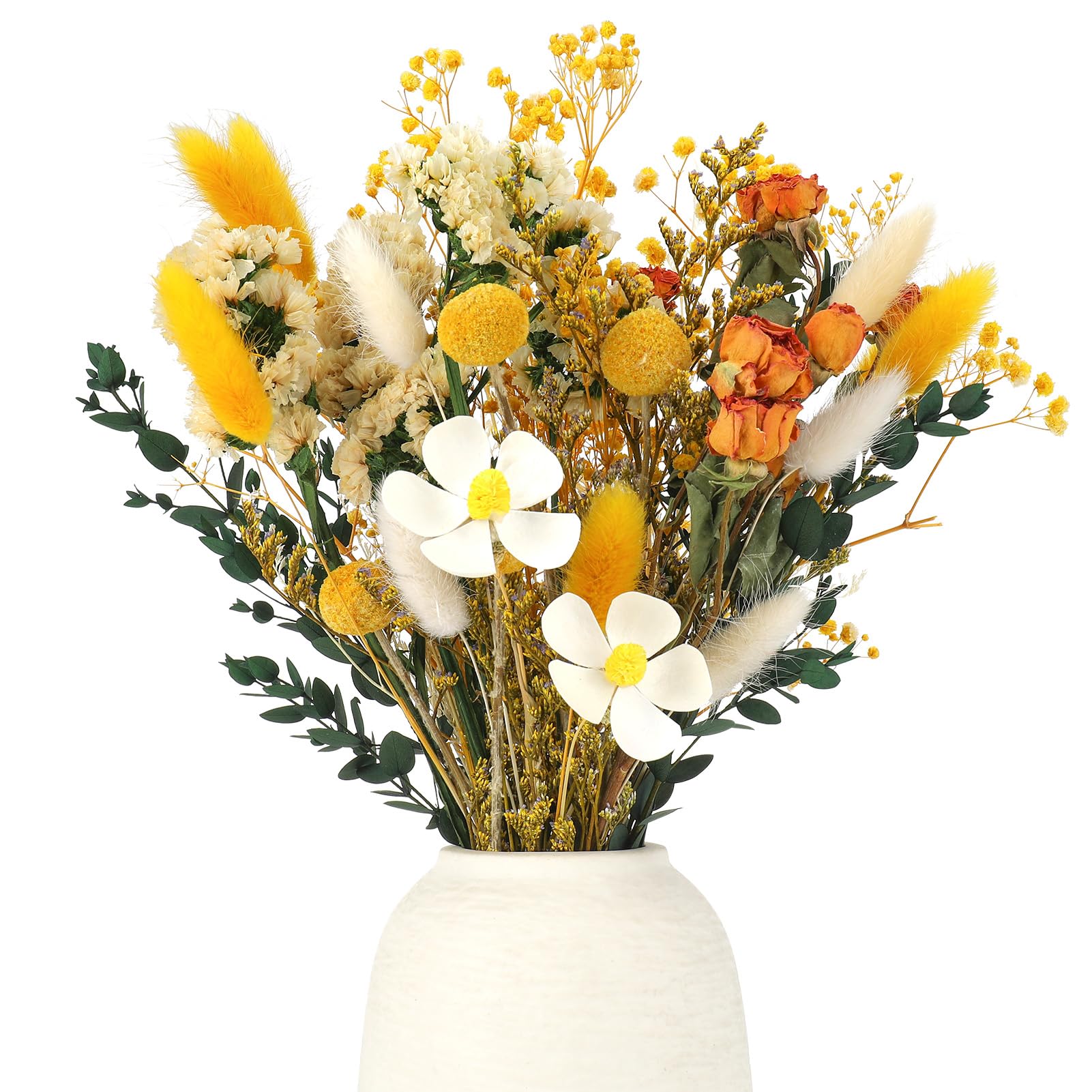 Gypsophila Essiccata - 50 Fiori Secchi Bianchi Per Resina, Candele E Decorazioni (8-10cm) - Foto 10