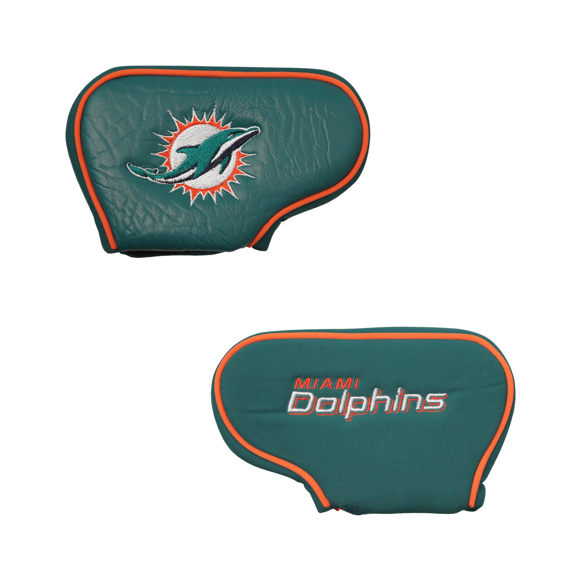 Team Golf NFL Miami Dolphins Golf Blade Putter Cover Golf Club Blade Putter Headcover, Fits Most Blade Putters, Scotty Cameron, Taylormade, Odyssey, Titleist, Ping, Callaway