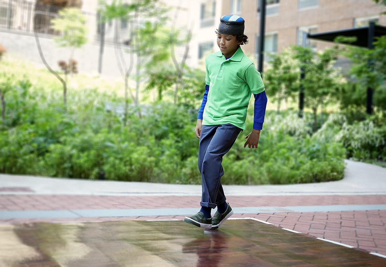 French Toast Boys' Adjustable Waist Relaxed Fit Pant (Standard & Husky) 8 Gray