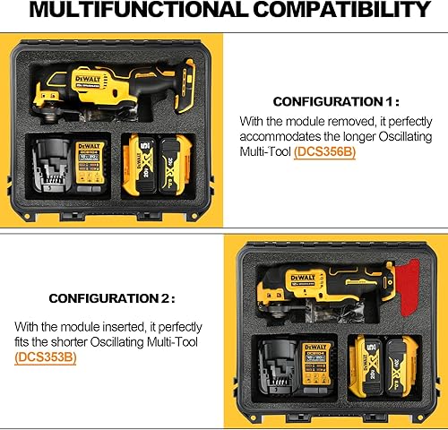 Vista 3 de Funda para multiherramienta oscilante Dewalt, Amarillo, negro, Mediana, Classic