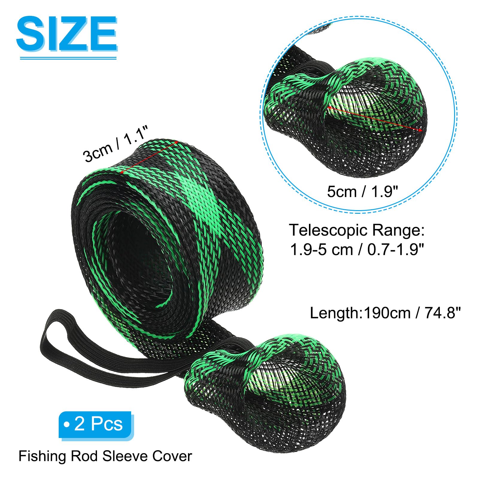 PATIKIL 75 Inch Rod Sock - Image 2