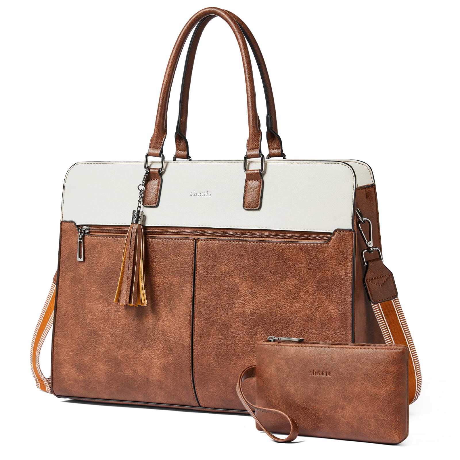 Shrrie Laptop Tasche für Frauen,Wasserdichte Arbeitstasche Laptop Tote Bag,Aktentasche mit Tasche