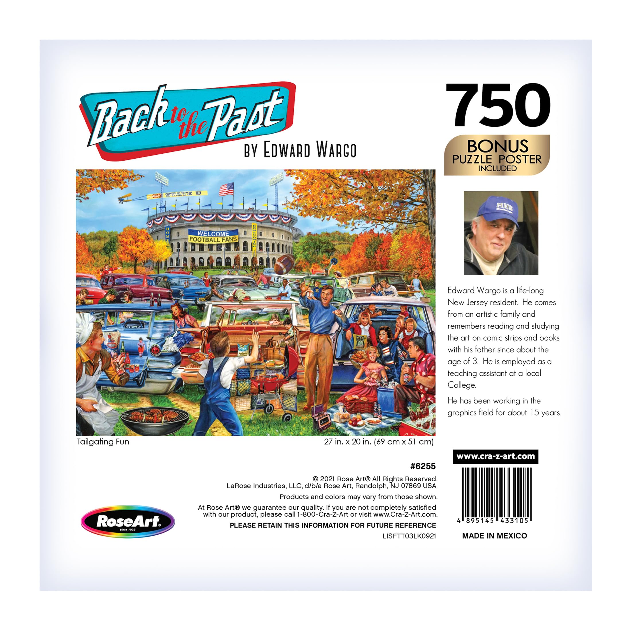 RoseArt - Puzzle divertente da 750 pezzi "Ritorno al passato"