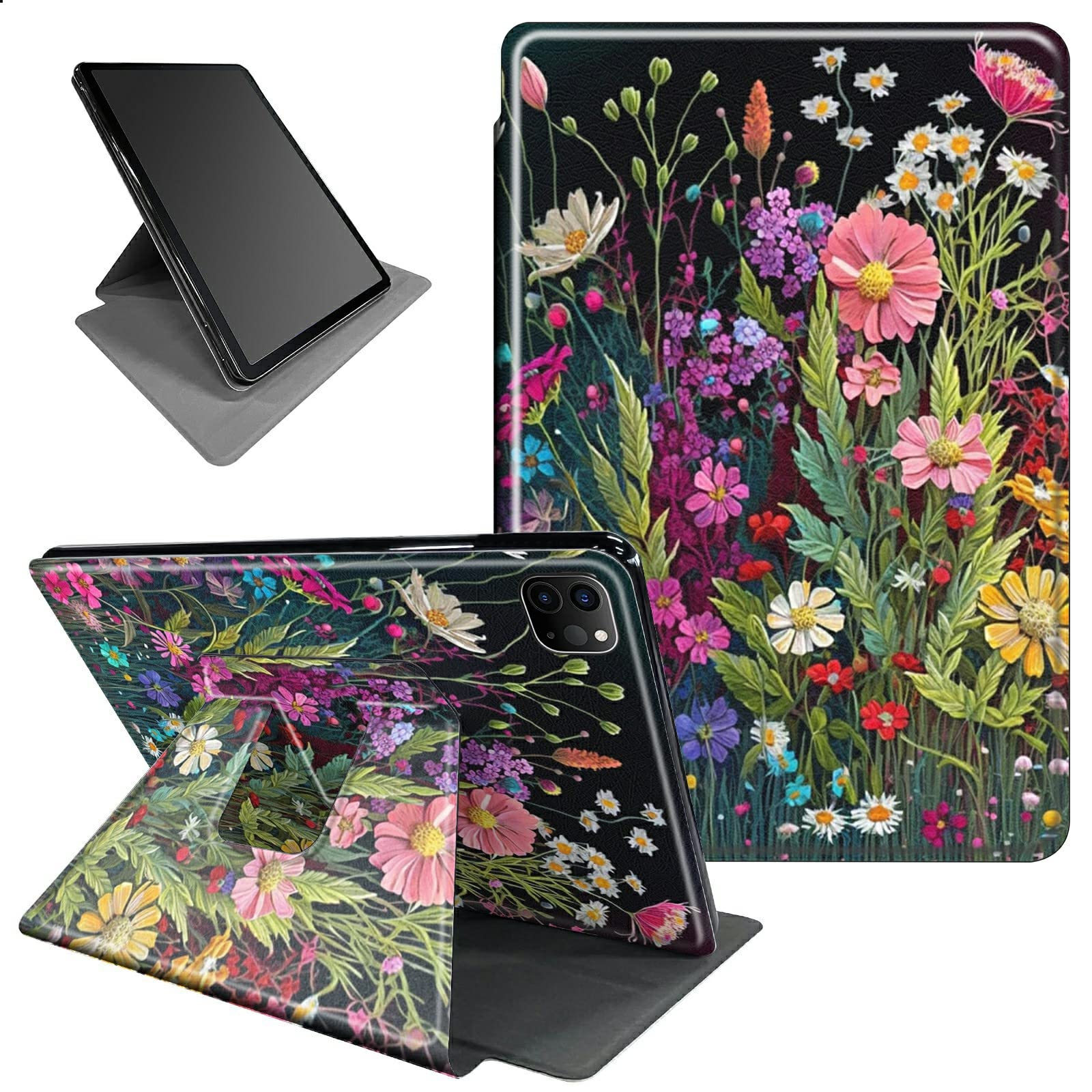 BFSEROBJ for iPad Air 5th/4th Generation Case 10.9 inch for iPad Pro 11 inch Case 4th Gen/3rd Gen 360 Rotating Degree Stand Lightweight Protective