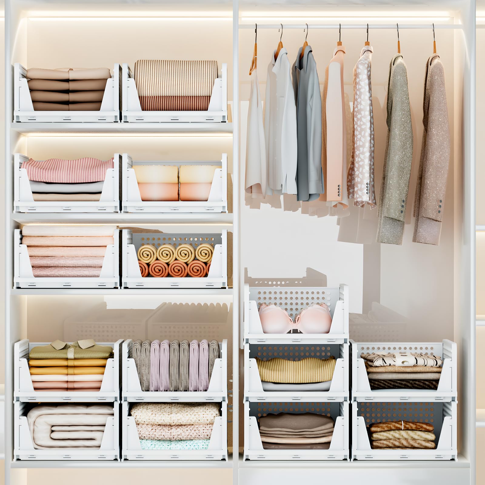 Snapklik.com : Mavivegue Stackable Storage Drawers,Closet Drawers For ...