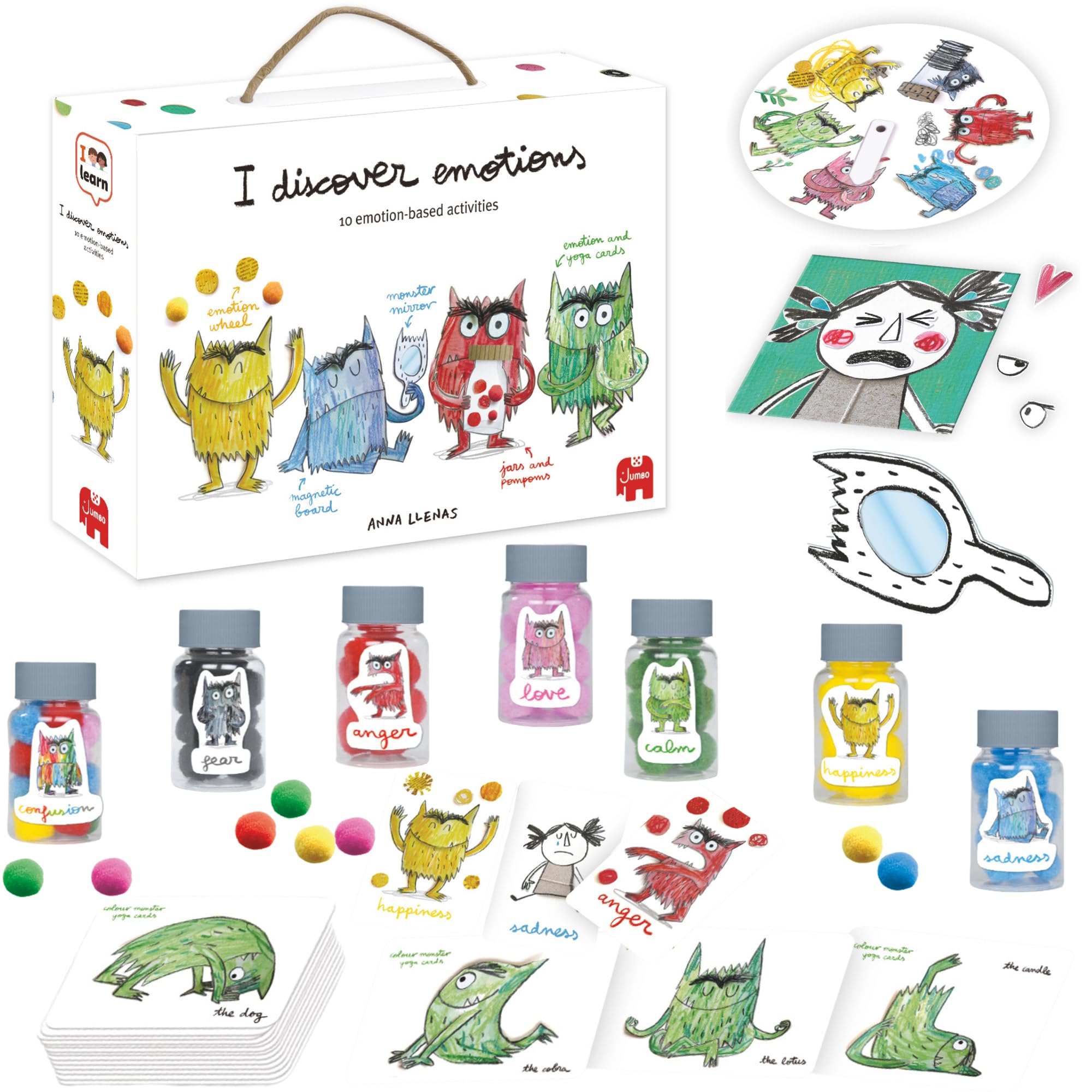 I Learn The Colour Monster - I Discover Emotions Activity Kit for Kids - Learn Emotions & Feelings, Happiness, Sadness, Calm & More - Emotion Management Game & 10 Activities for Children - Ages 3 +