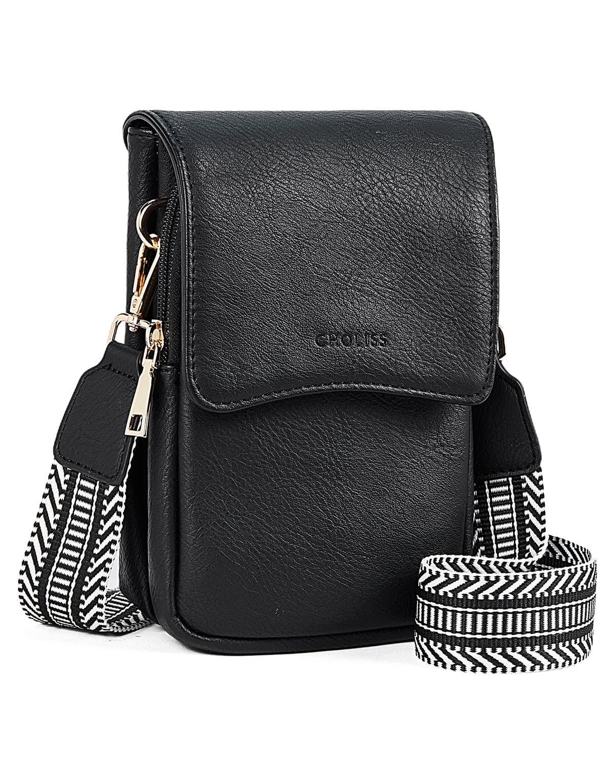 CHOLISS Cell Phone Crossbody Purse Small Cross Body Bag for Woman Leather Travel Wallet Shoulder Handbags with Card Slots