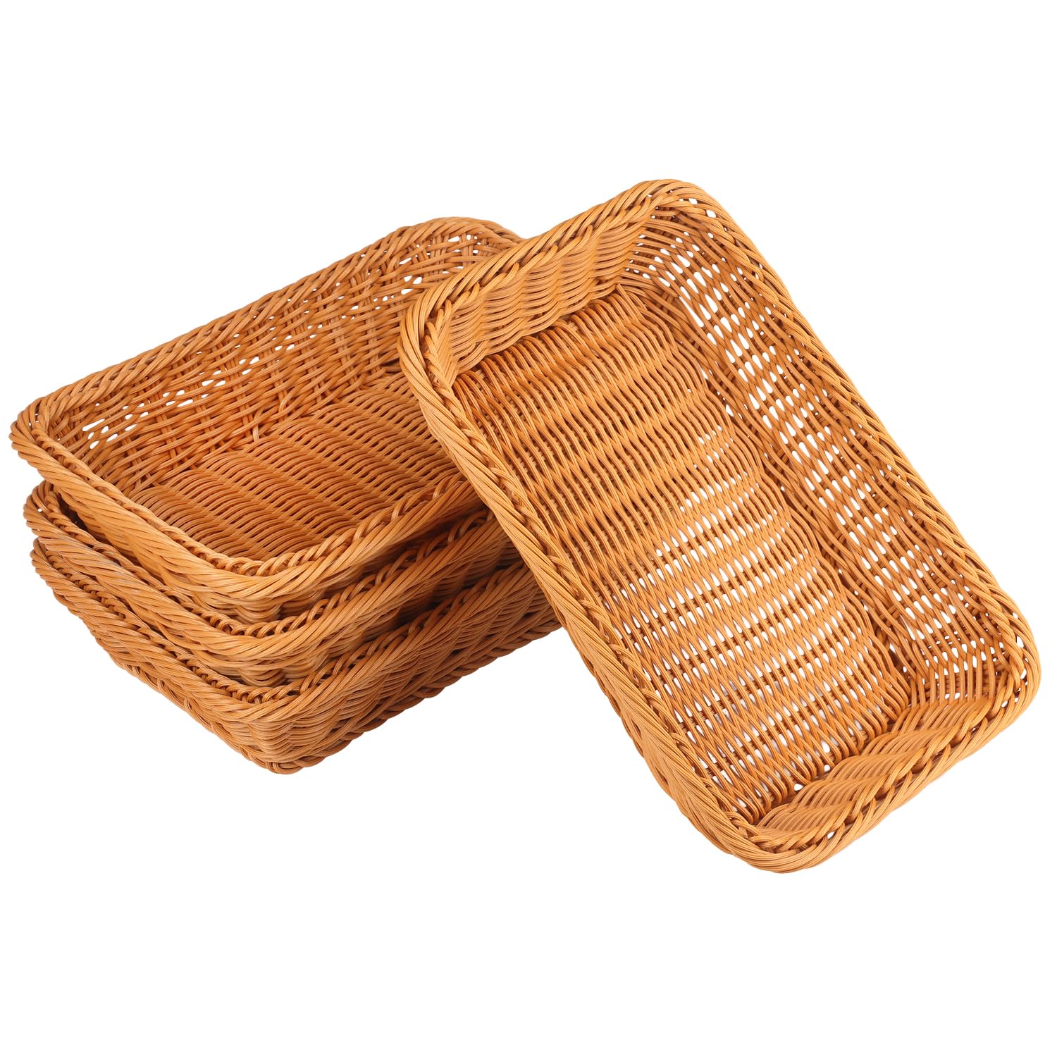 Cesta de pan, cesta tejida para servir, cesta de servir alimentos de mesa para restaurante, panadería, fiesta familiar, servicio de hotel, frutas, verduras y aperitivos
