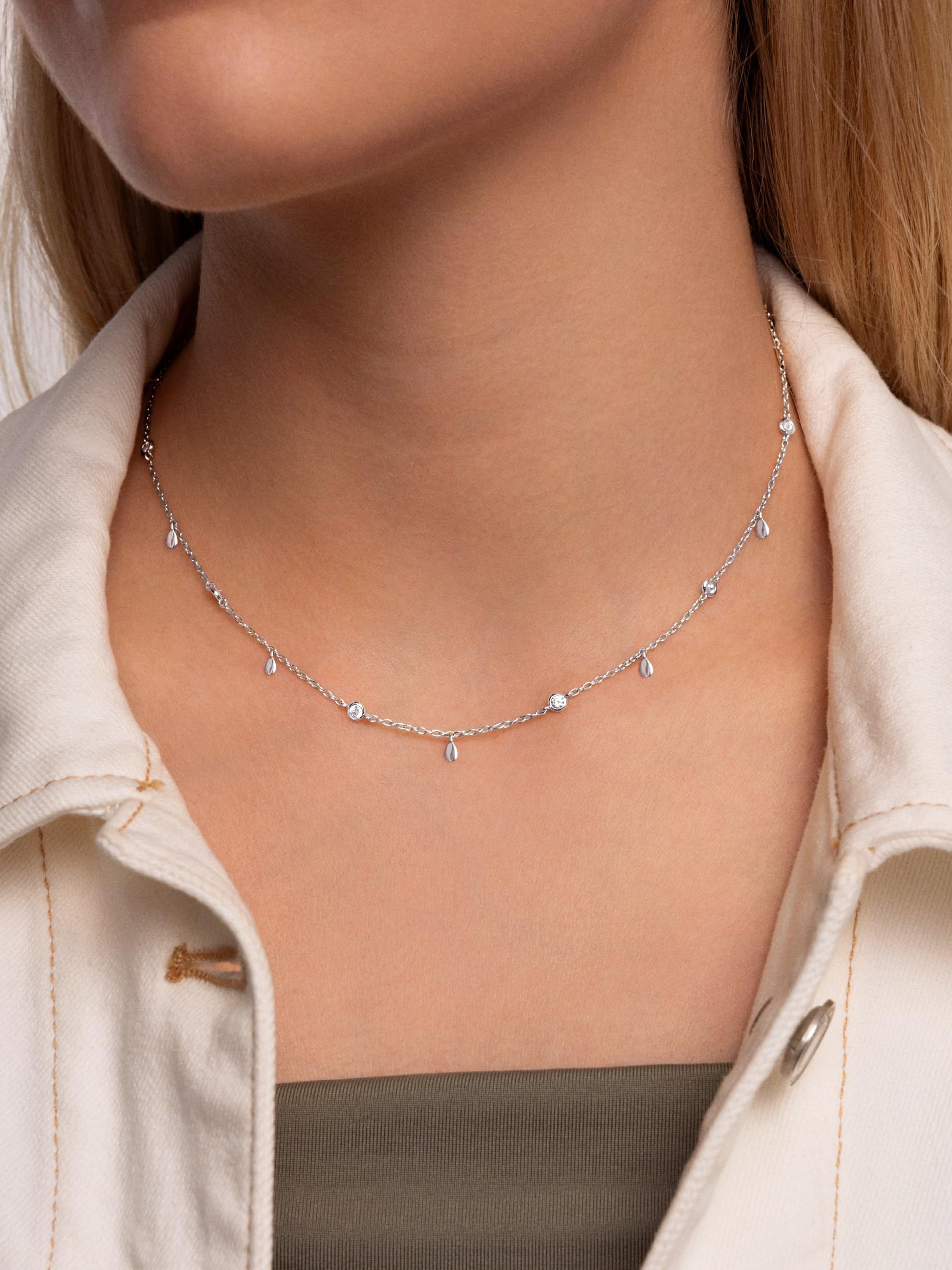 SINGULARU Collar Mujer Mini Spark Drop