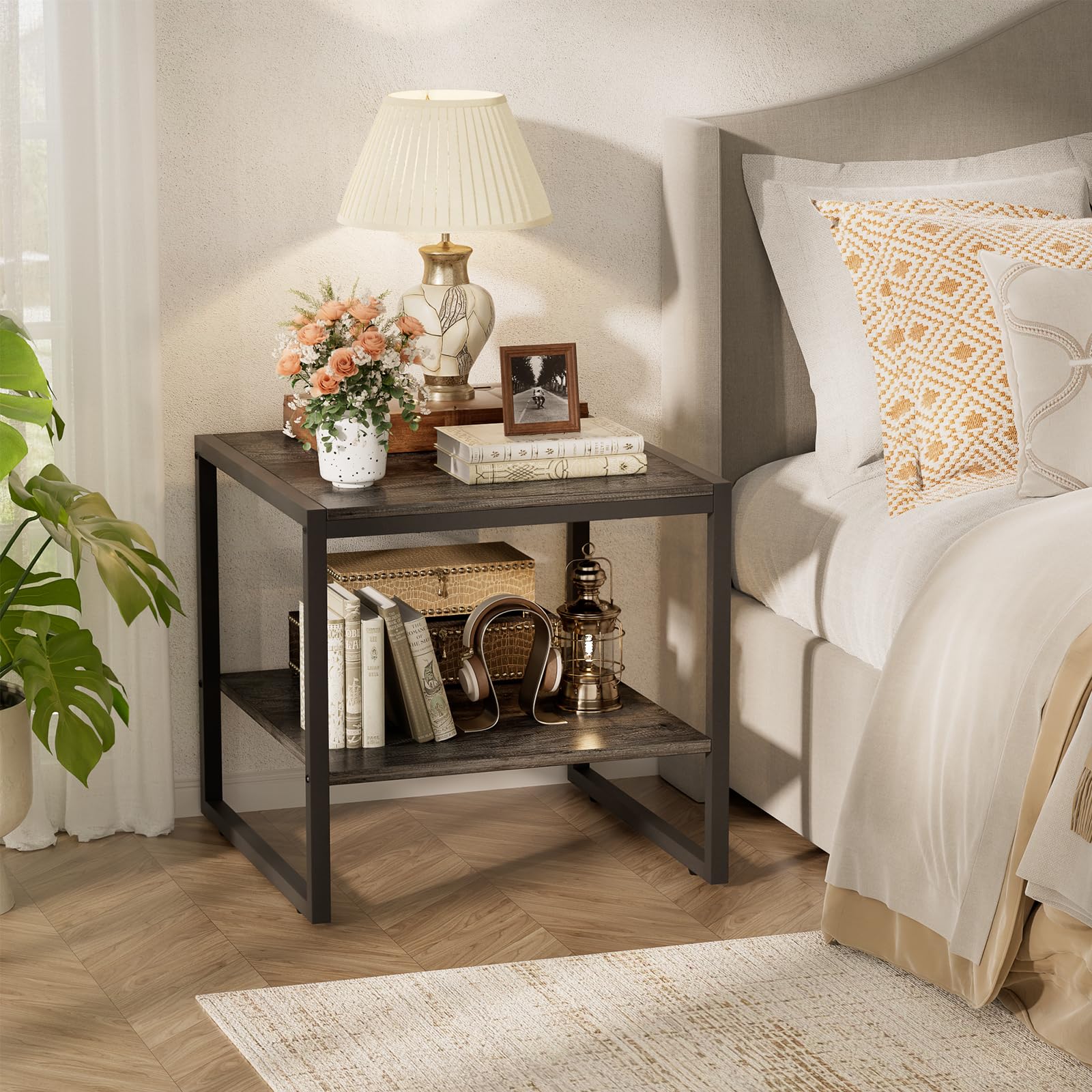 Amazon.com: Homieasy End Table, 20 Inch Square End Table, Mini