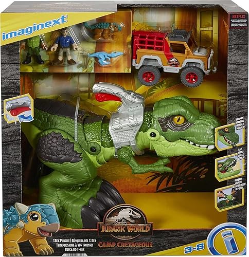 Miniatura 2 de Imaginext  Jurassic World Camp Cretácico T.Rex Pursuit