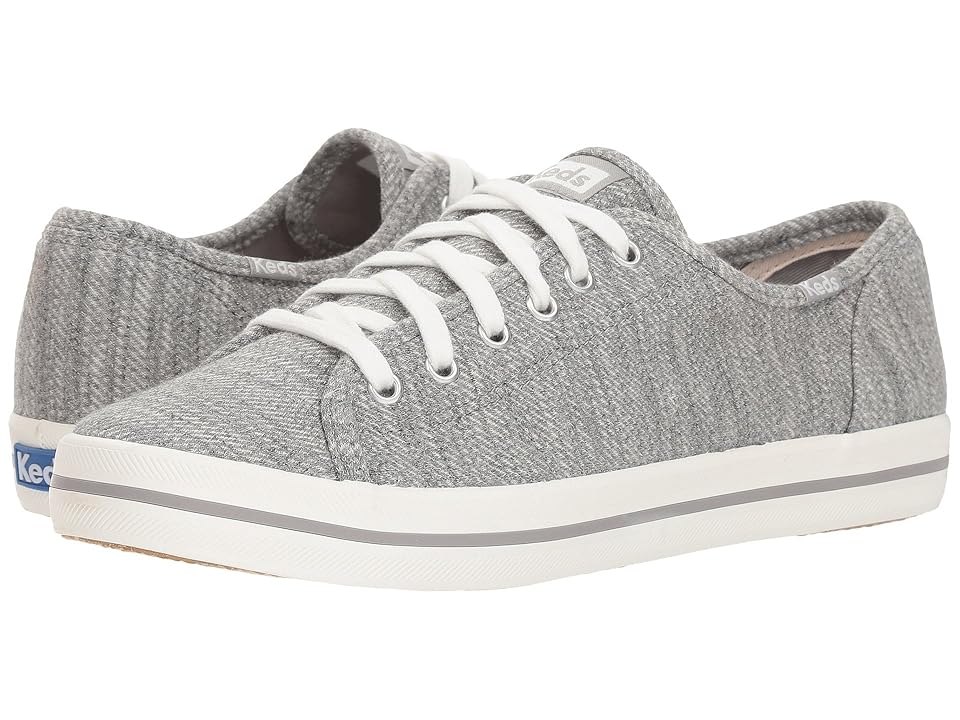 

Keds Kickstart Twill Stripe Jersey (Light Gray) Women's Lace up casual Shoes
