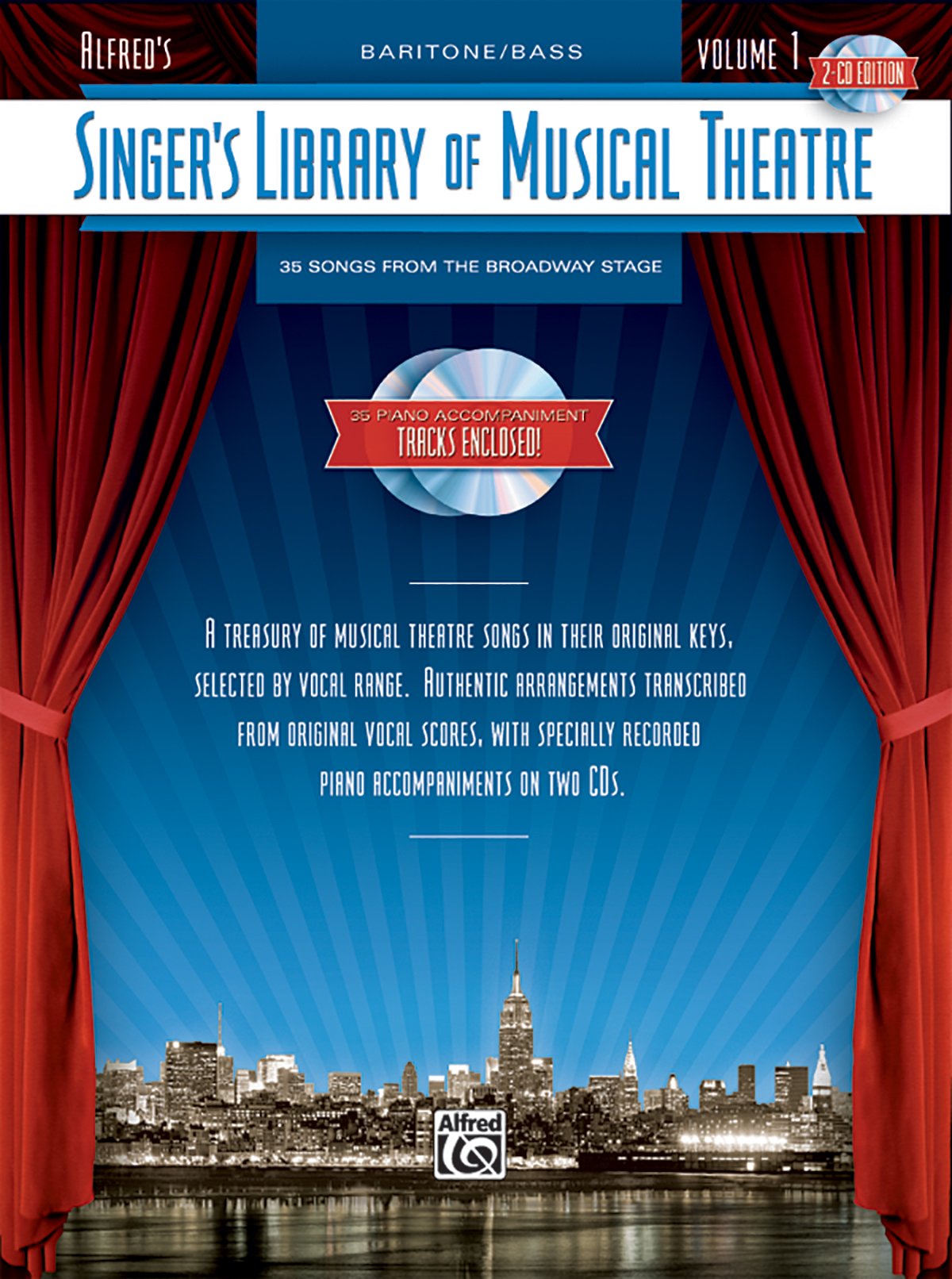 Singer's Library Of Musical Theatre Vol. 1, 2 Cds Baritone/bass