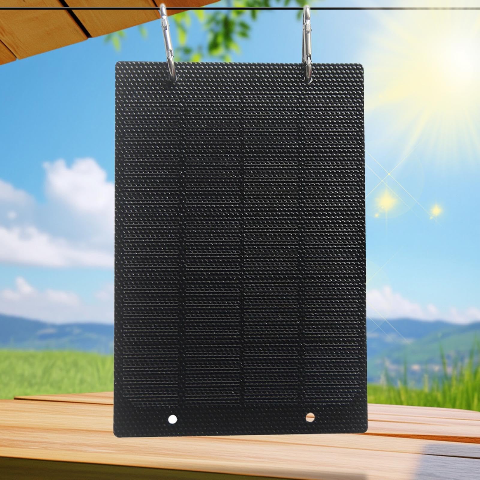 Chargeur Solaire pour Téléphone Portable - Panneaux Solaires 50W pour Camping | Chargeur Compact Intelligent pour Camping Voiture Tente Plage Randonnée Extérieur Domicile