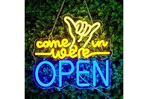 Open Signs for Business,LED Open Neon Sign 13.4x12.6 inch