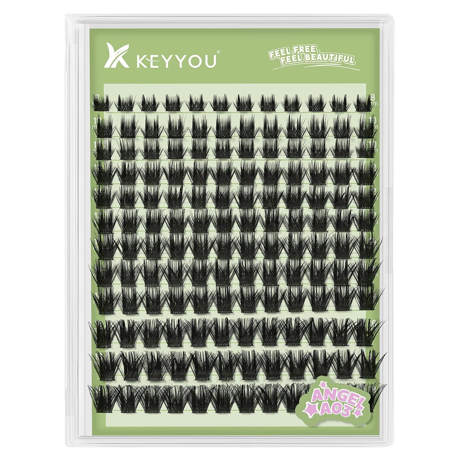 KEYYOU Angel Lash Clusters - Wispy Eyelash Extensions