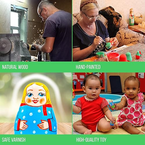 Miniatura 4 de AEVVV Matryoshka ruso Conjunto de 5 piezas