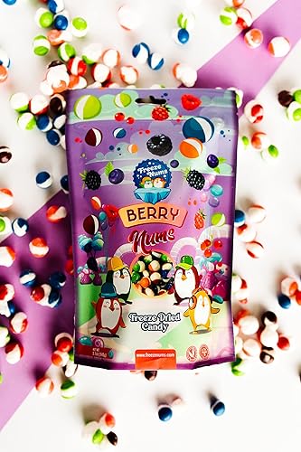 Miniatura 3 de Berry Nums - Bolsa de 5.1 onzas, caramelo liofilizado, sabor a bayas, sin gluten, calidad premium