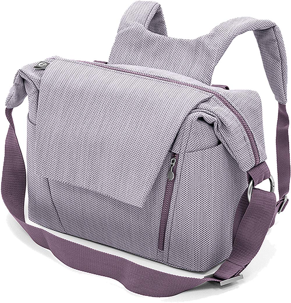 STOKKE® Wickeltasche Windeltasche faltbare Wickelunterlage Brushed Lilac