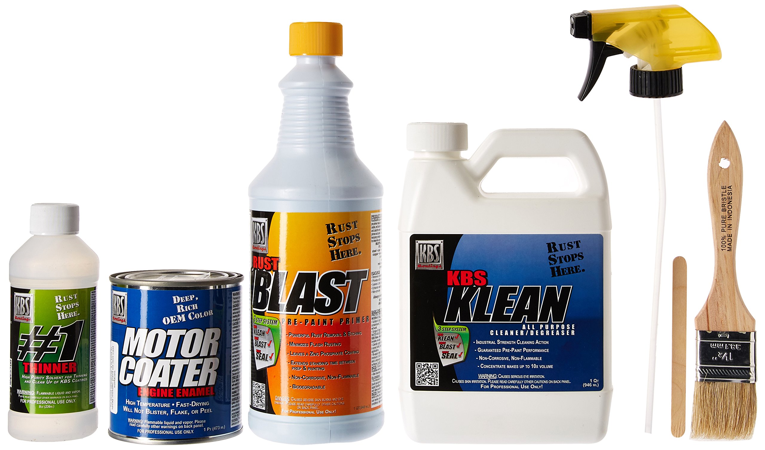 KBS Coatings 58003 Aluminum Motor Coater Engine Paint Kit